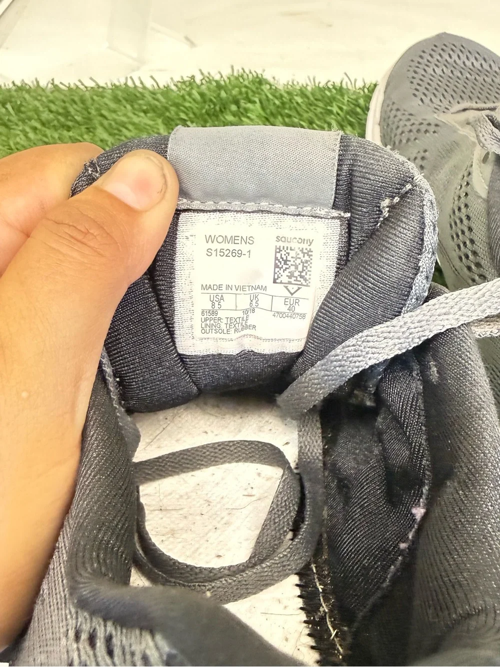 Saucony breathable mesh